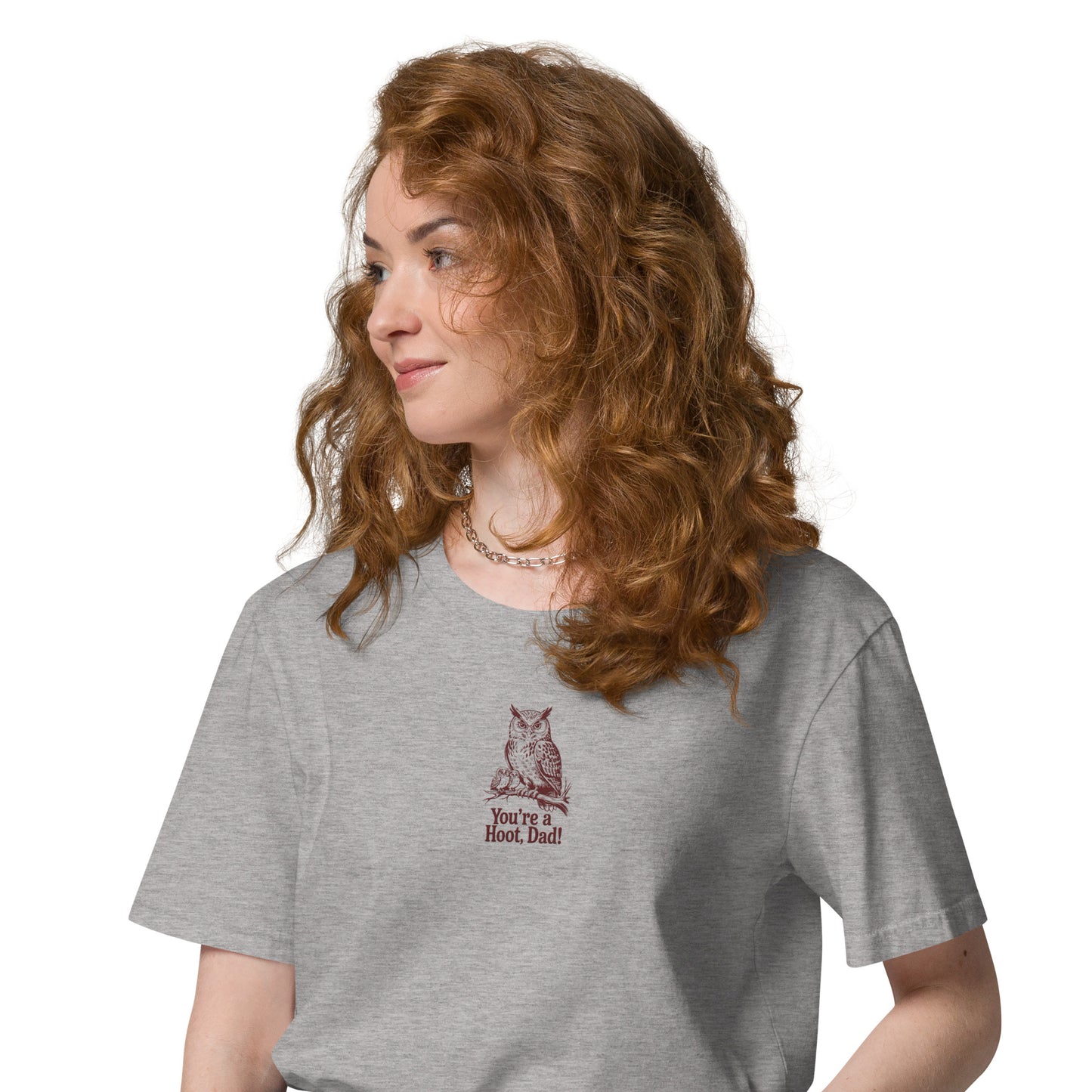 Unisex Organic Cotton T-Shirt | Owl-Themed Sustainable Eco Fashion USA Dudeily