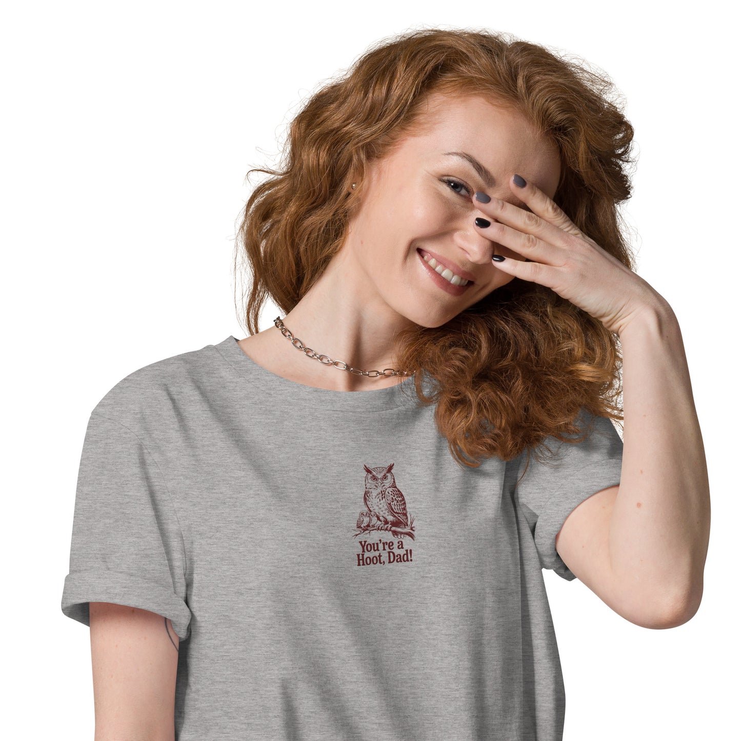 Unisex Organic Cotton T-Shirt | Owl-Themed Sustainable Eco Fashion USA Dudeily
