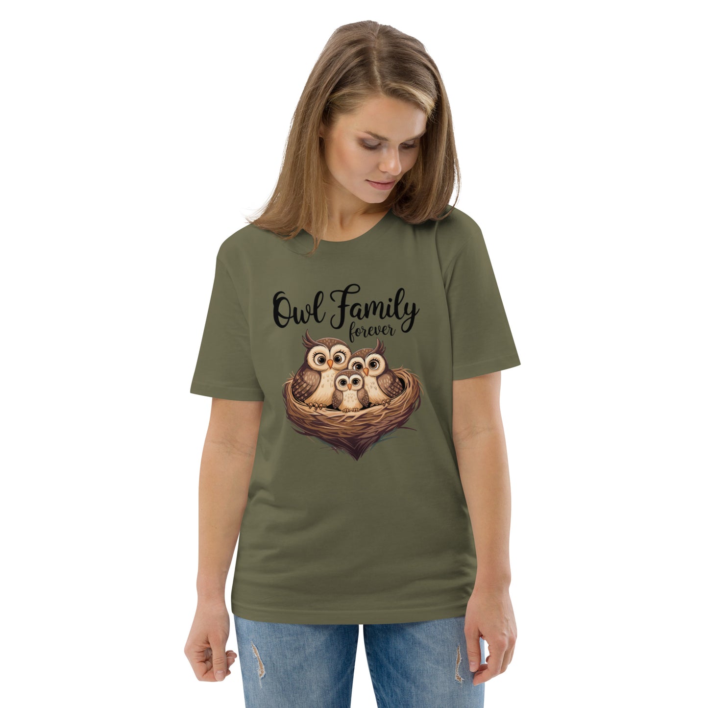 Owl-Themed Unisex Organic Cotton T-Shirt | Eco-Friendly Style Dudeily