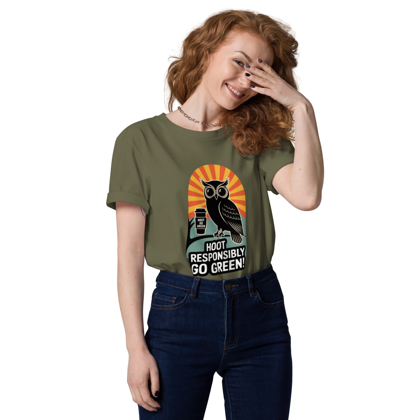 Unisex Organic Cotton T-Shirt | Eco-Friendly & Stylish Khaki Dudeily