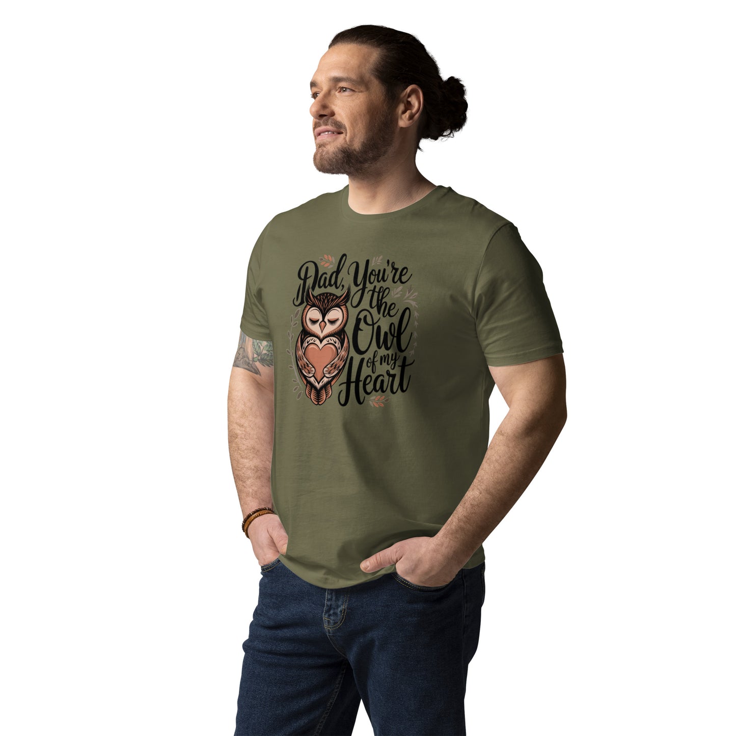 Unisex Organic Cotton T-Shirt – Owl-Themed Eco-Friendly Style by Dudeily Dudeily