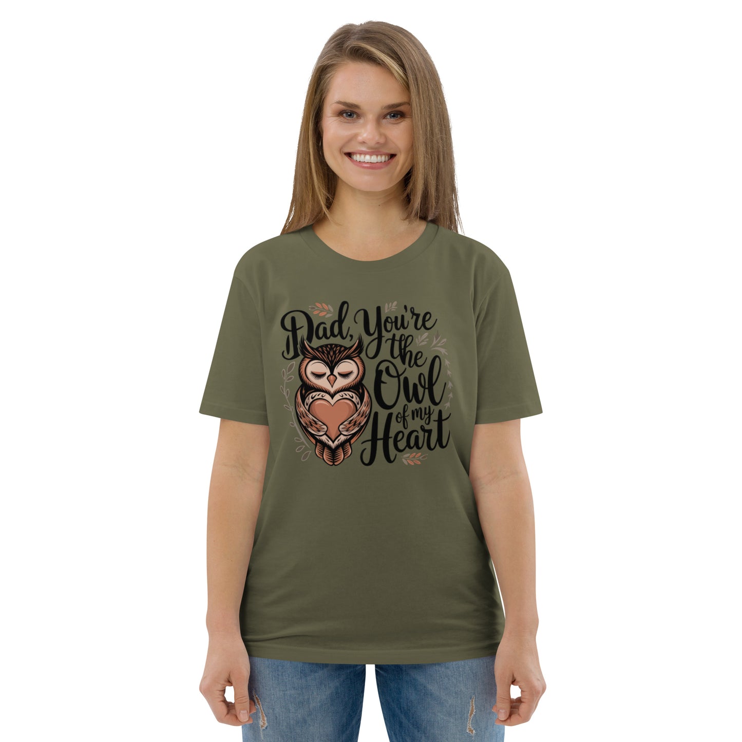 Unisex Organic Cotton T-Shirt – Owl-Themed Eco-Friendly Style by Dudeily Dudeily