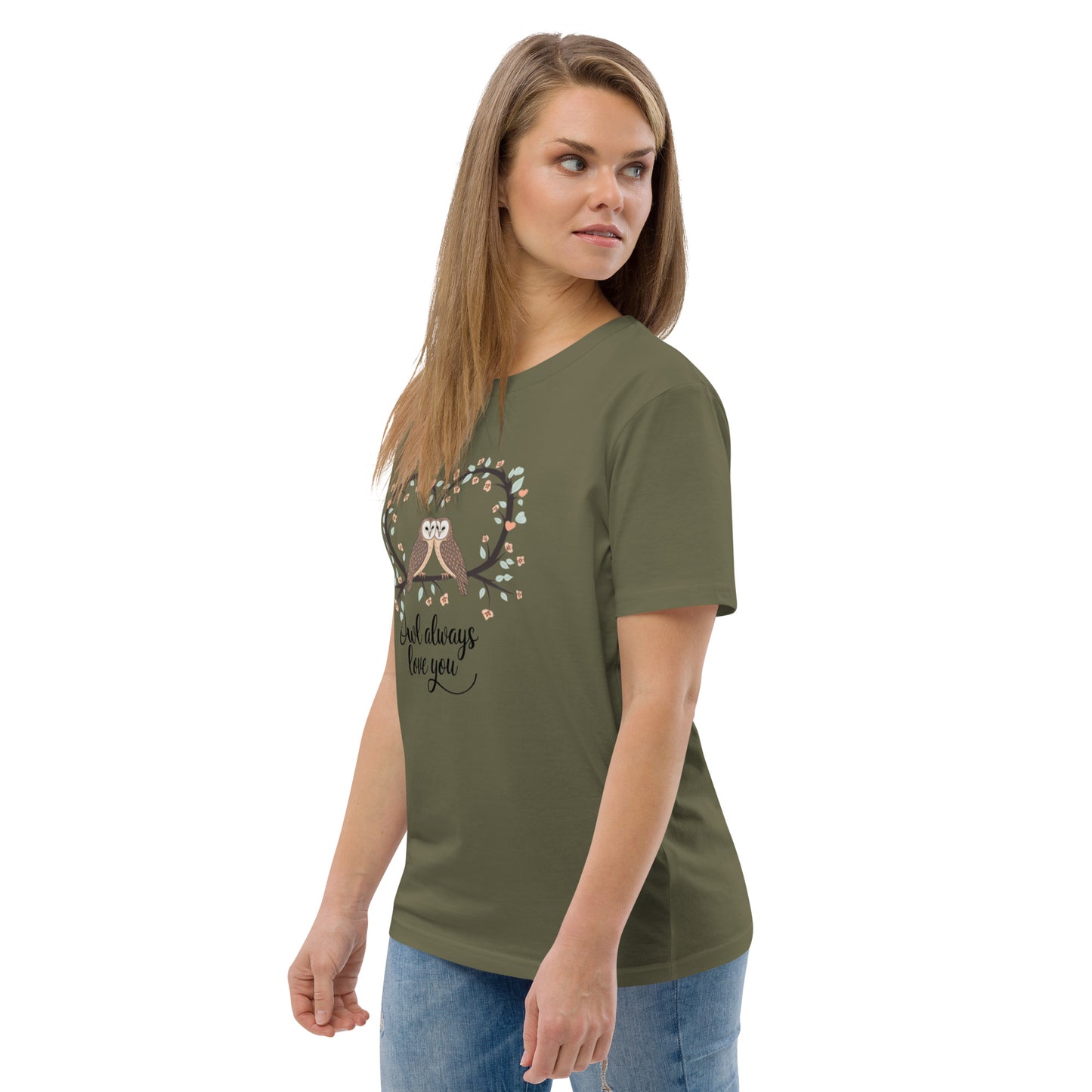 Owl-Themed Unisex Organic Cotton T-Shirt | Sustainable Fashion Dudeily