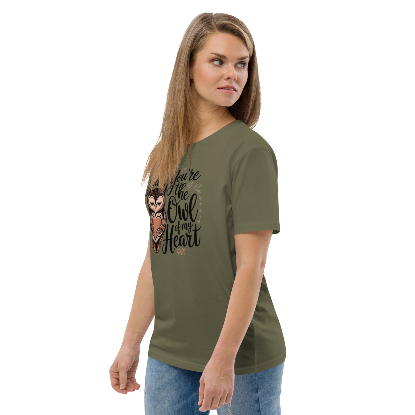 Unisex Organic Cotton T-Shirt – Owl-Themed Eco-Friendly Style by Dudeily Dudeily