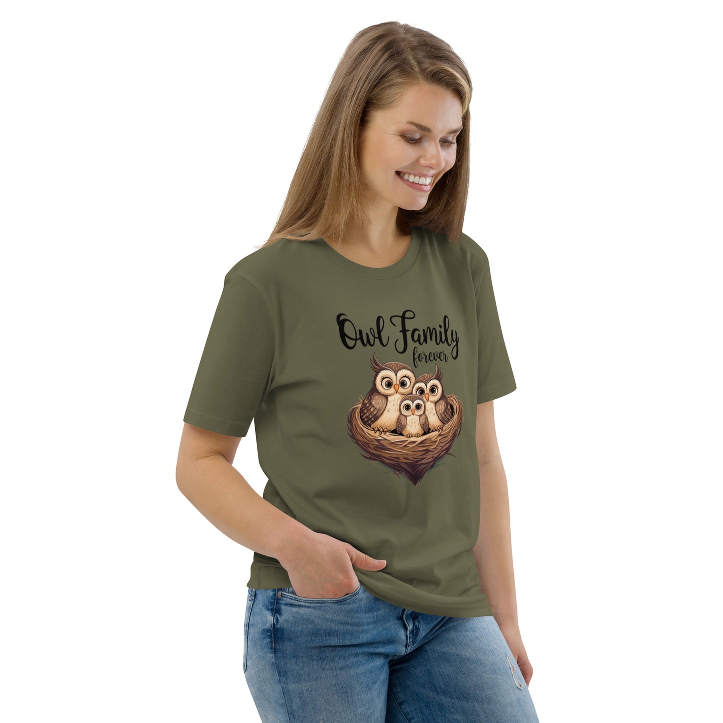 Owl-Themed Unisex Organic Cotton T-Shirt | Eco-Friendly Style Dudeily