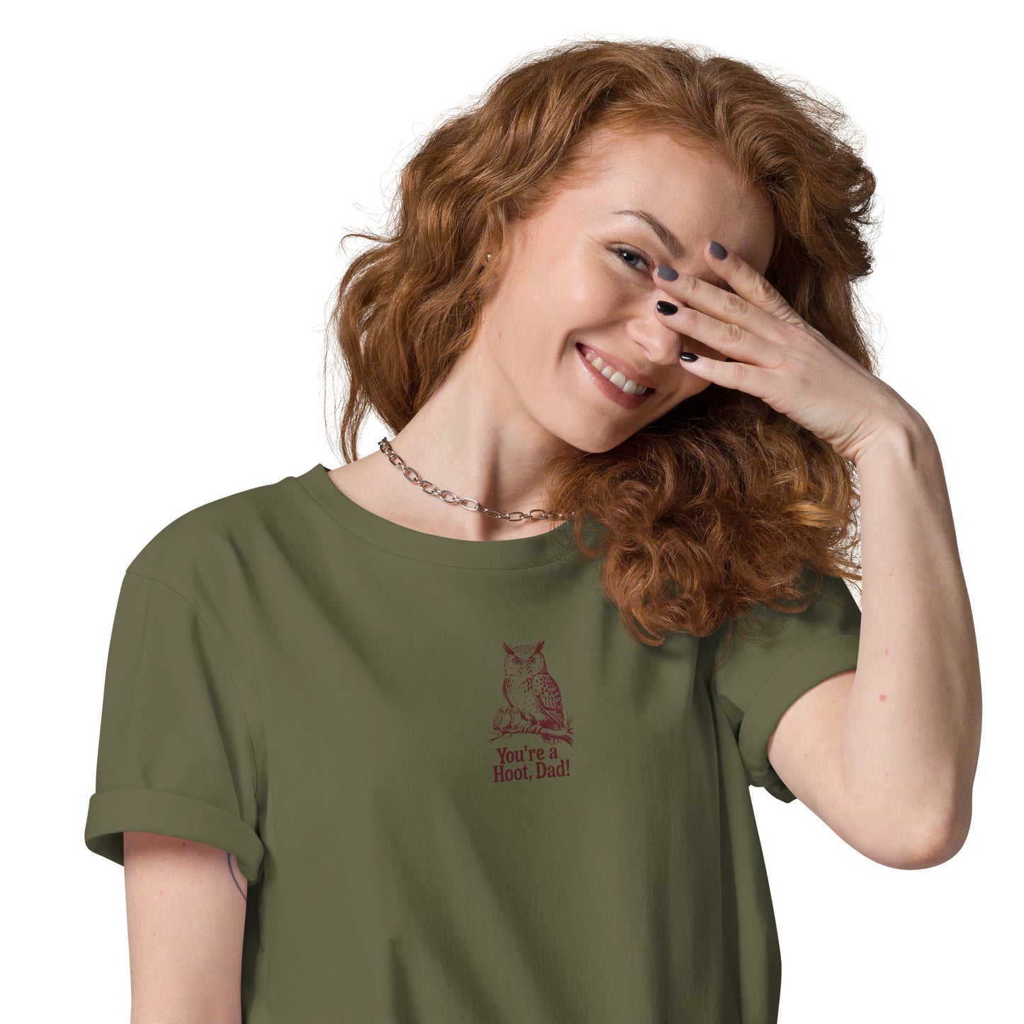 Unisex Organic Cotton T-Shirt | Owl-Themed Sustainable Eco Fashion USA Dudeily