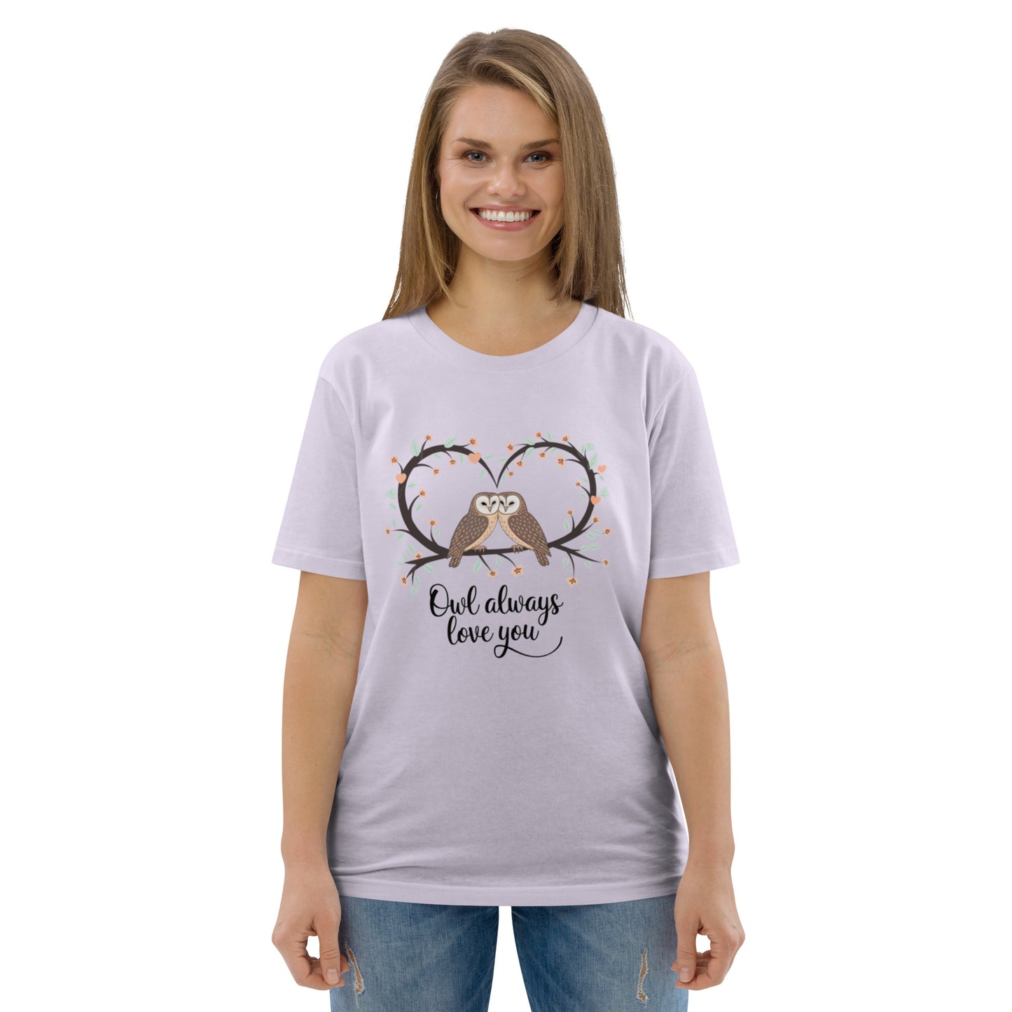 Owl-Themed Unisex Organic Cotton T-Shirt | Sustainable Fashion Dudeily