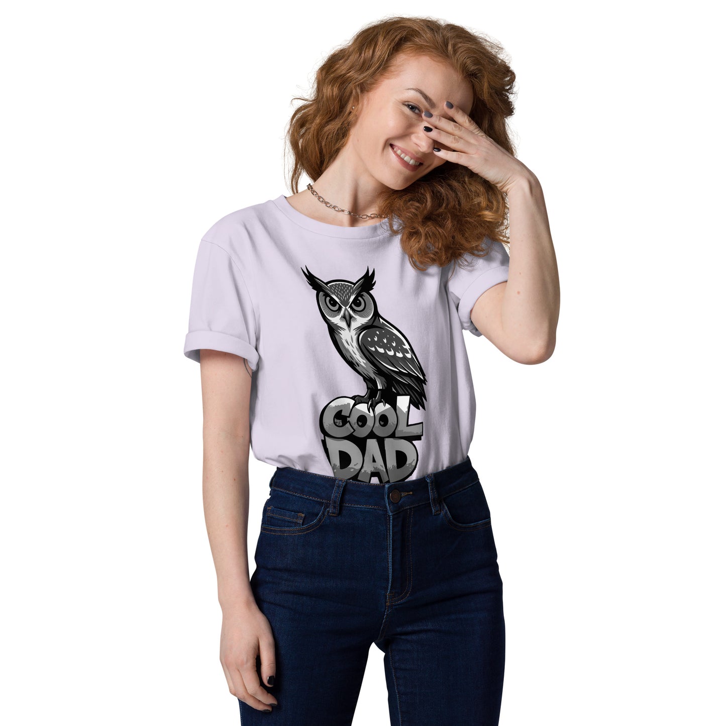 Unisex Organic Cotton T-Shirt – Sustainable Fashion for Nature & Owl Lovers | Dudeily Lavender Dudeily