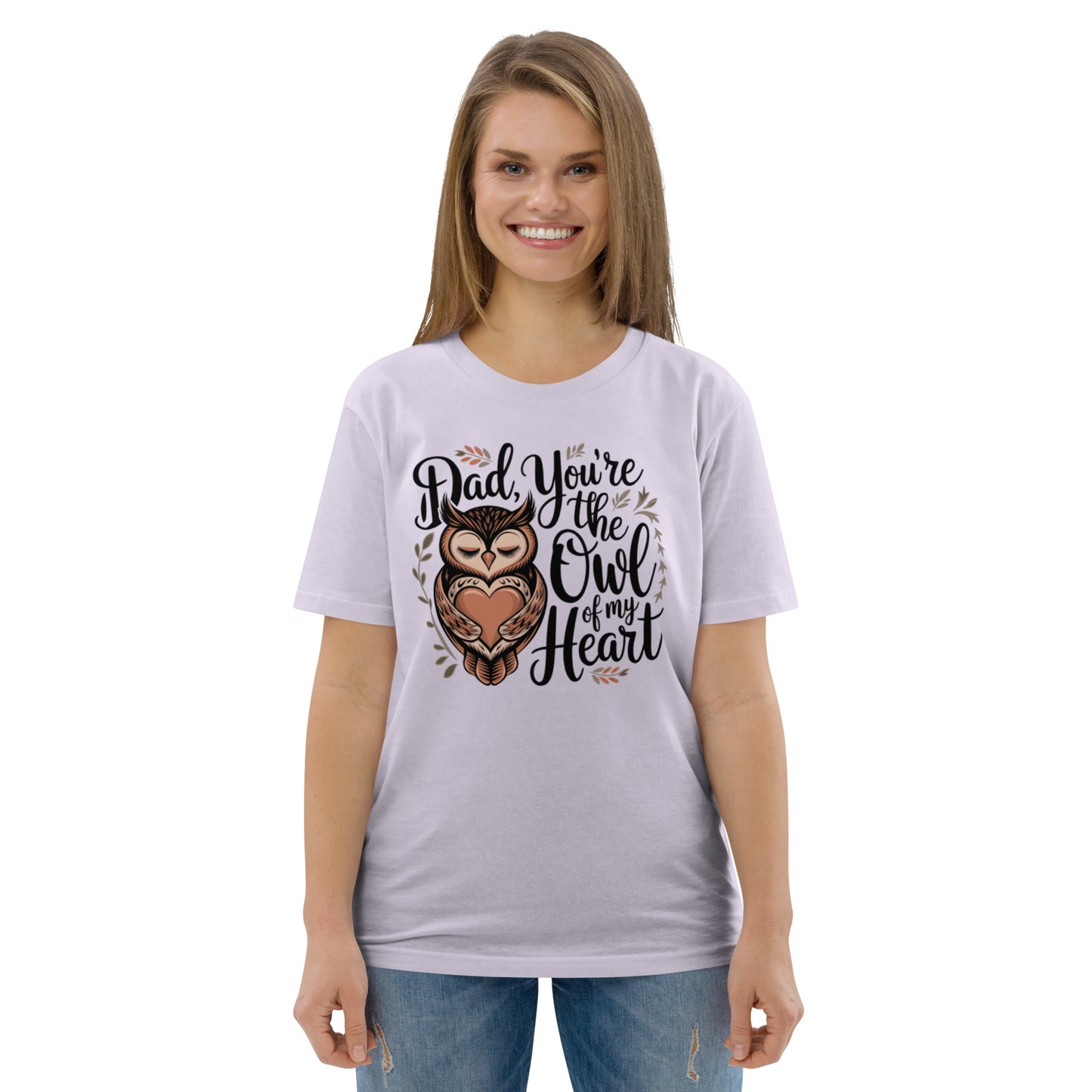 Unisex Organic Cotton T-Shirt – Owl-Themed Eco-Friendly Style by Dudeily Dudeily