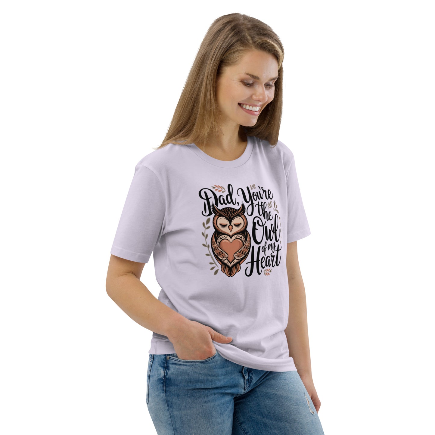 Unisex Organic Cotton T-Shirt – Owl-Themed Eco-Friendly Style by Dudeily Dudeily