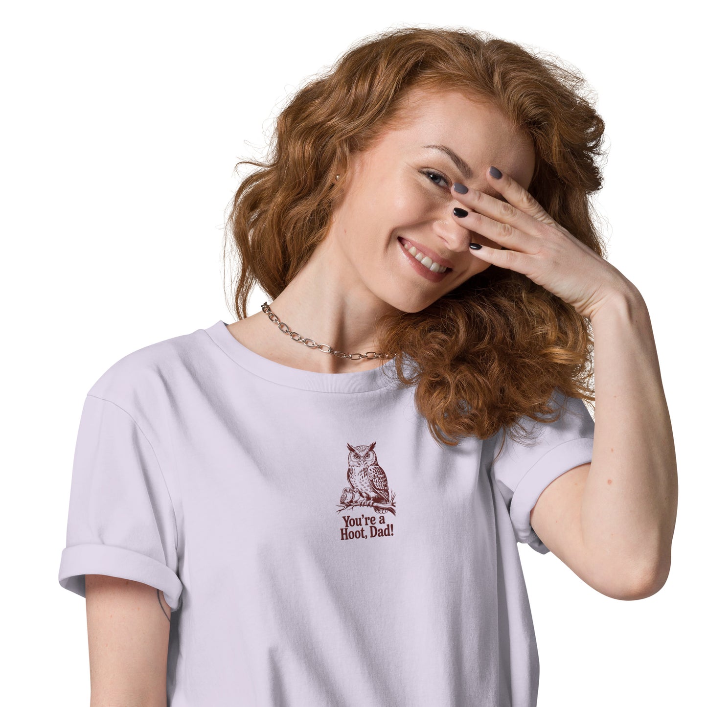 Unisex Organic Cotton T-Shirt | Owl-Themed Sustainable Eco Fashion USA Dudeily