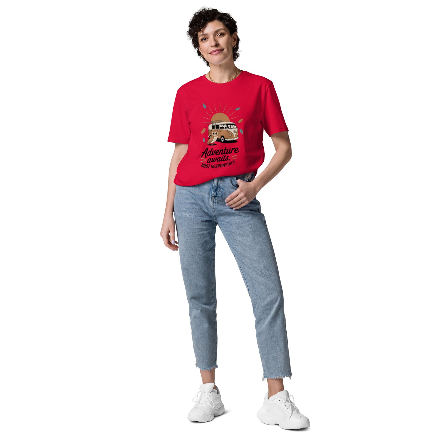 Unisex Organic Cotton T-Shirt – Soft, Sustainable & Stylish Red Dudeily