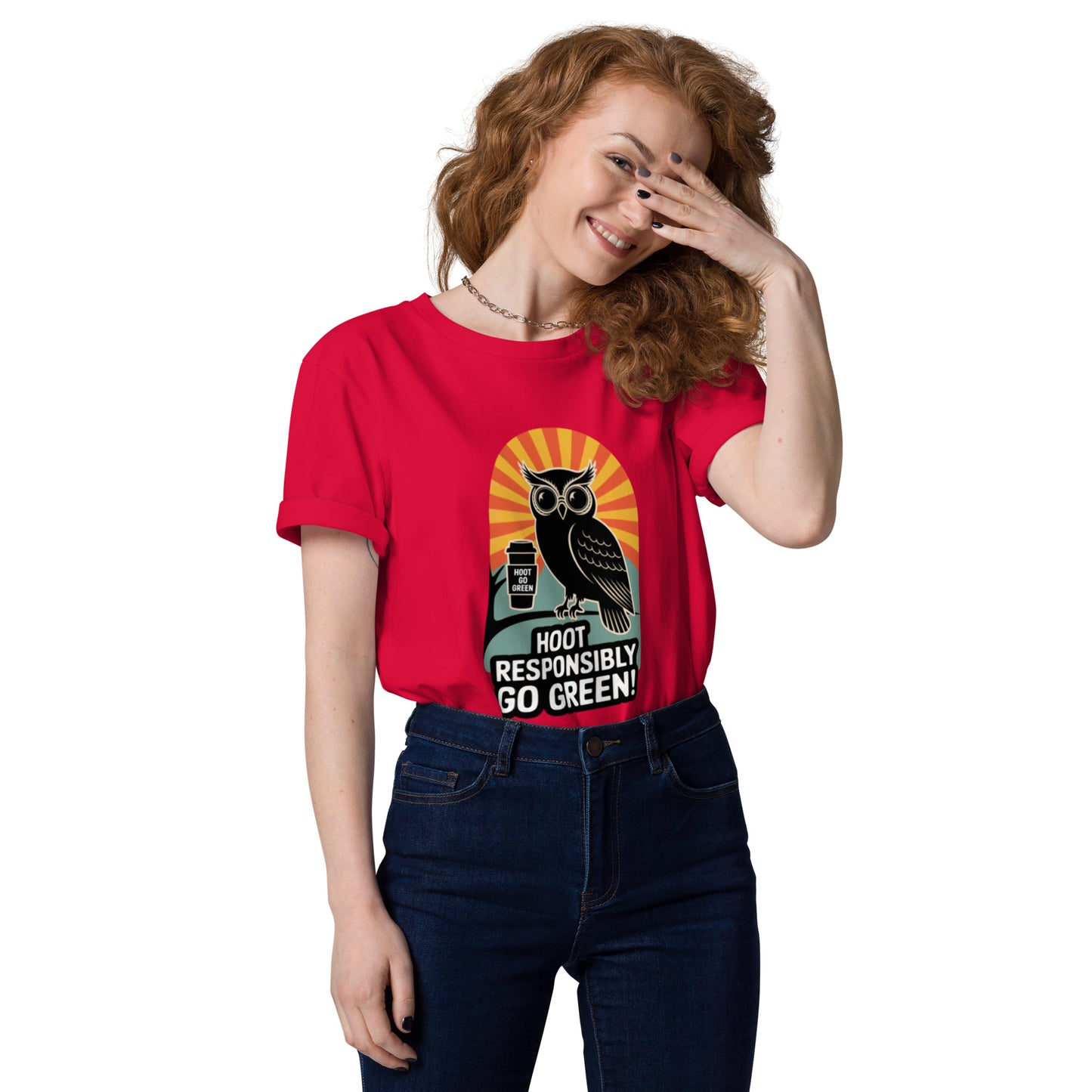 Unisex Organic Cotton T-Shirt | Eco-Friendly & Stylish Red Dudeily
