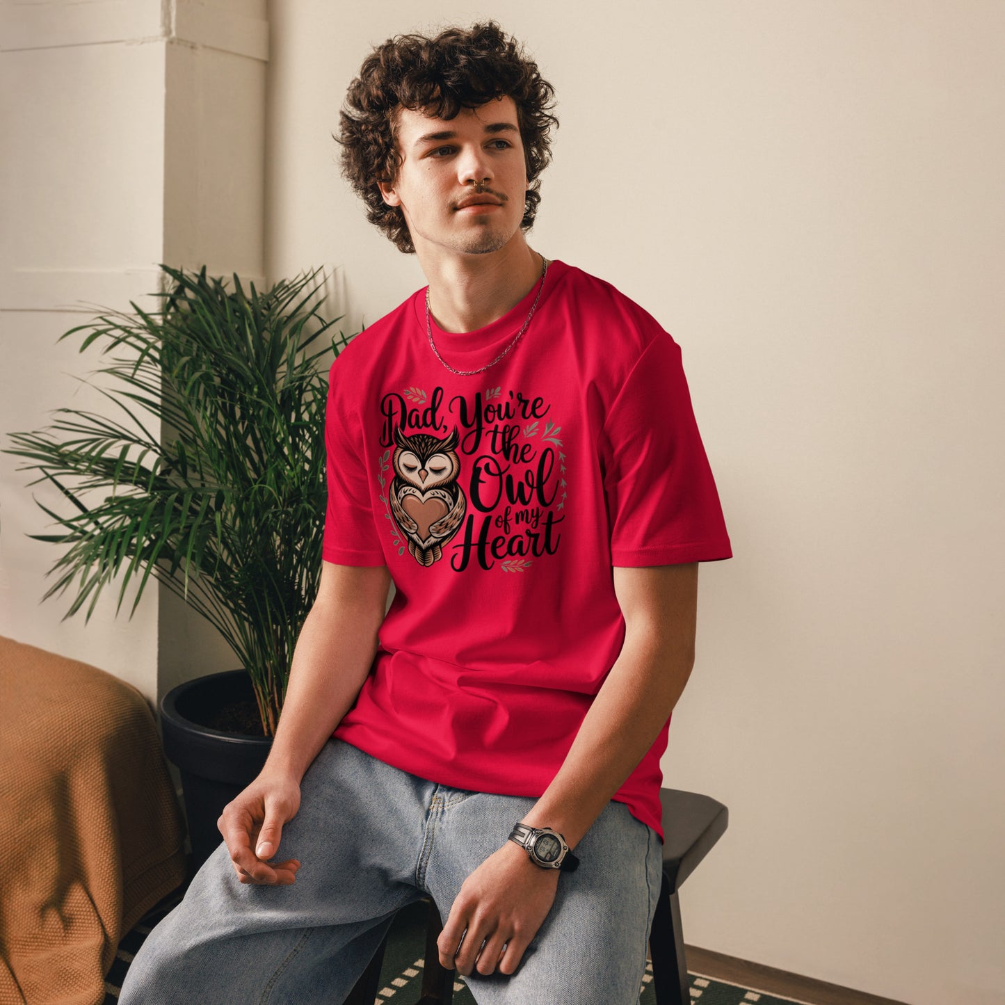 Unisex Organic Cotton T-Shirt – Owl-Themed Eco-Friendly Style by Dudeily Dudeily