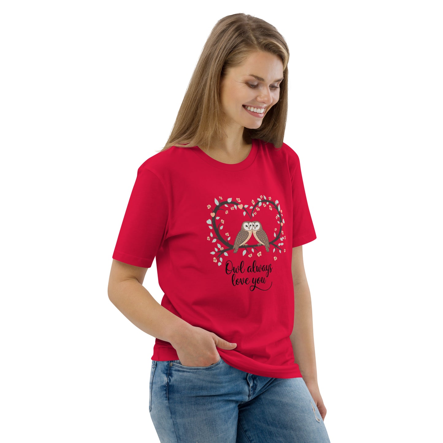 Owl-Themed Unisex Organic Cotton T-Shirt | Sustainable Fashion Dudeily