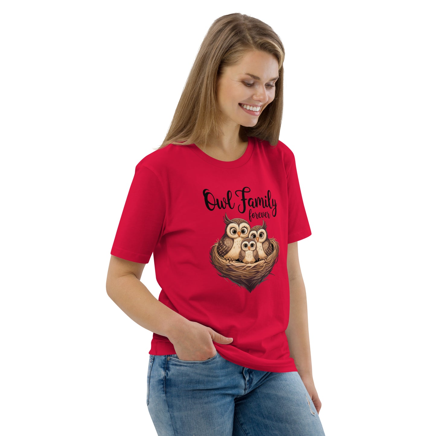 Owl-Themed Unisex Organic Cotton T-Shirt | Eco-Friendly Style Dudeily