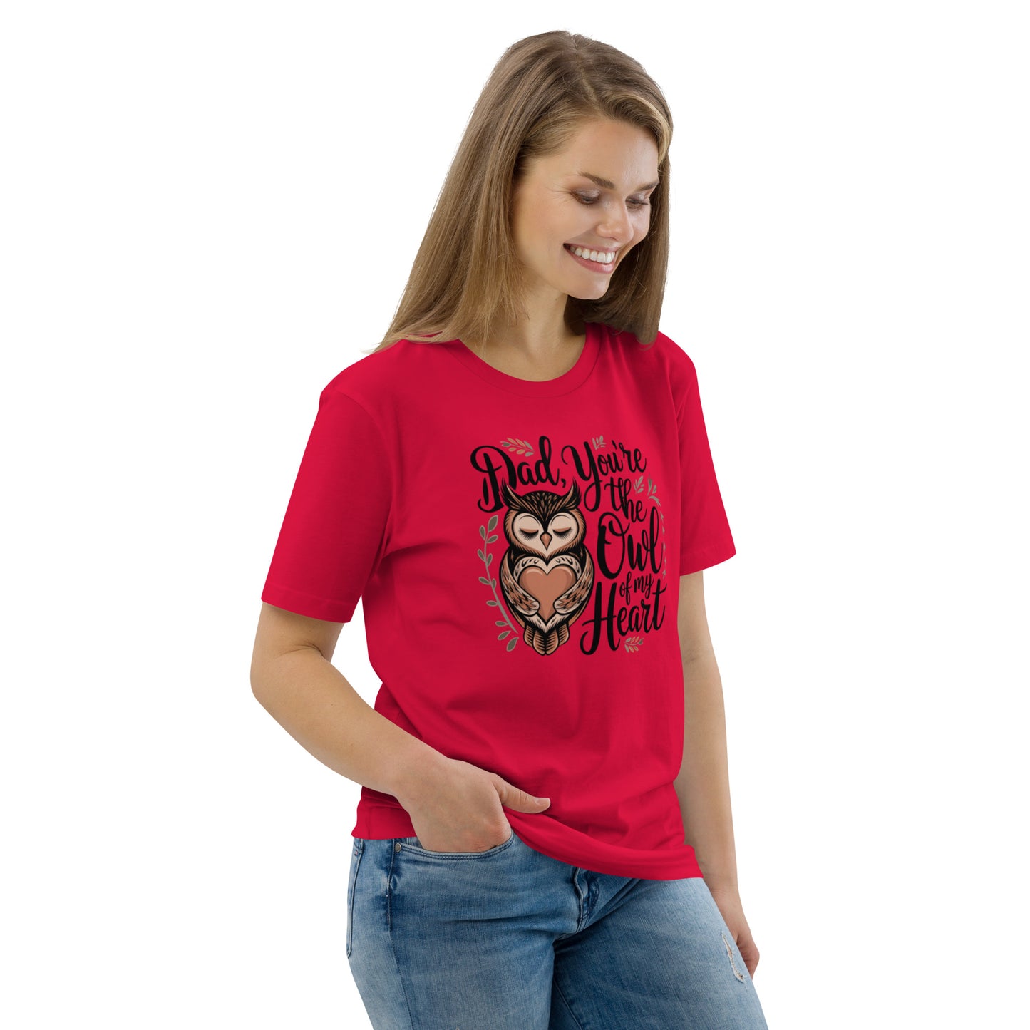 Unisex Organic Cotton T-Shirt – Owl-Themed Eco-Friendly Style by Dudeily Dudeily