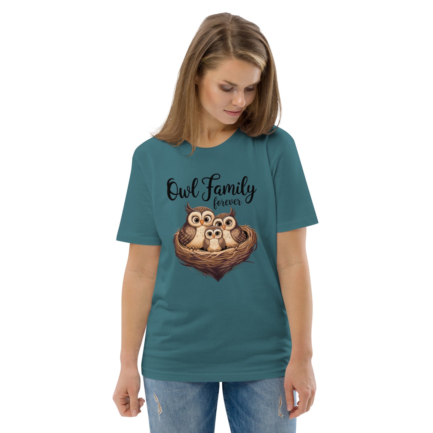 Owl-Themed Unisex Organic Cotton T-Shirt | Eco-Friendly Style Dudeily