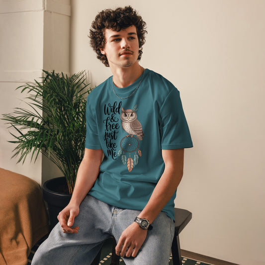 Unisex Organic Cotton T-Shirt | Owl Themed Eco-Friendly & Comfortable Dudeily