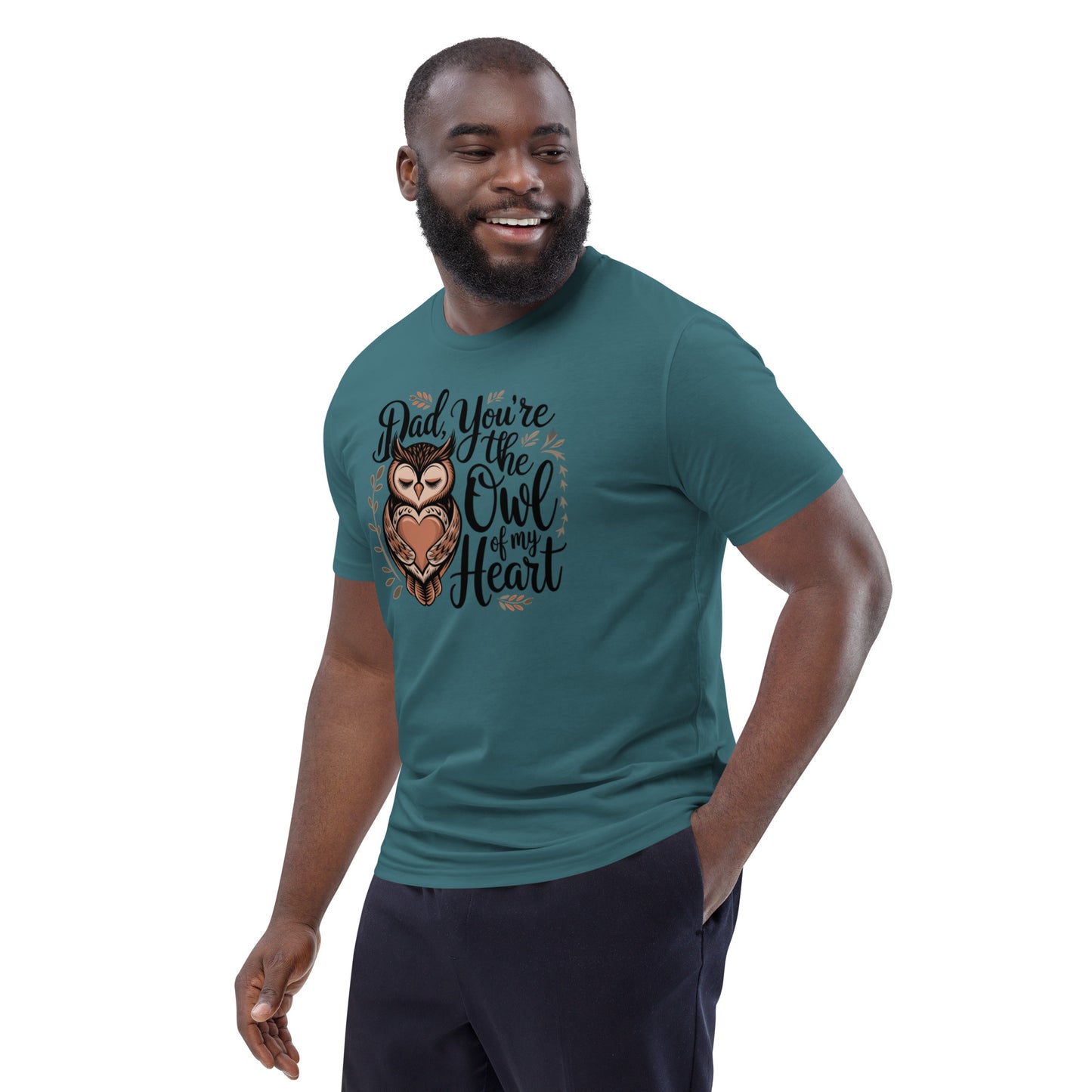 Unisex Organic Cotton T-Shirt – Owl-Themed Eco-Friendly Style by Dudeily Dudeily