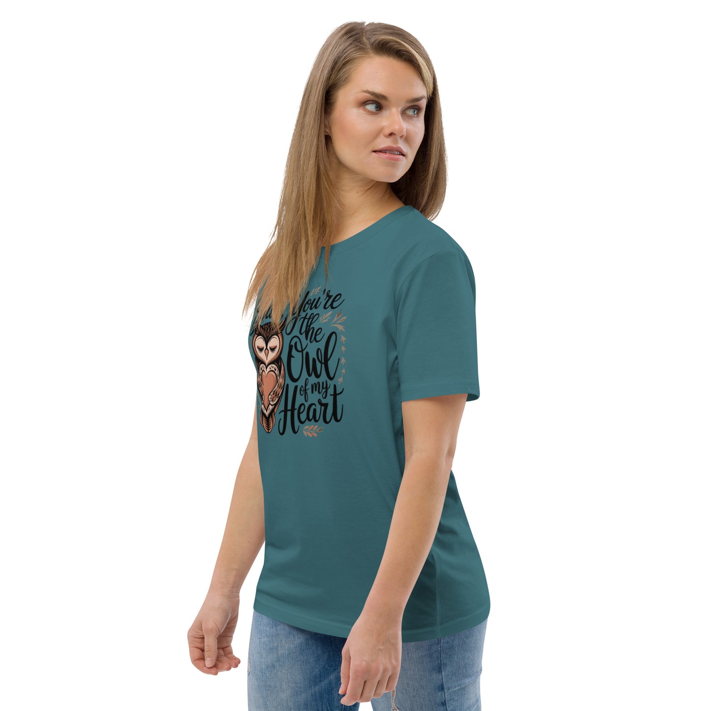 Unisex Organic Cotton T-Shirt – Owl-Themed Eco-Friendly Style by Dudeily Dudeily