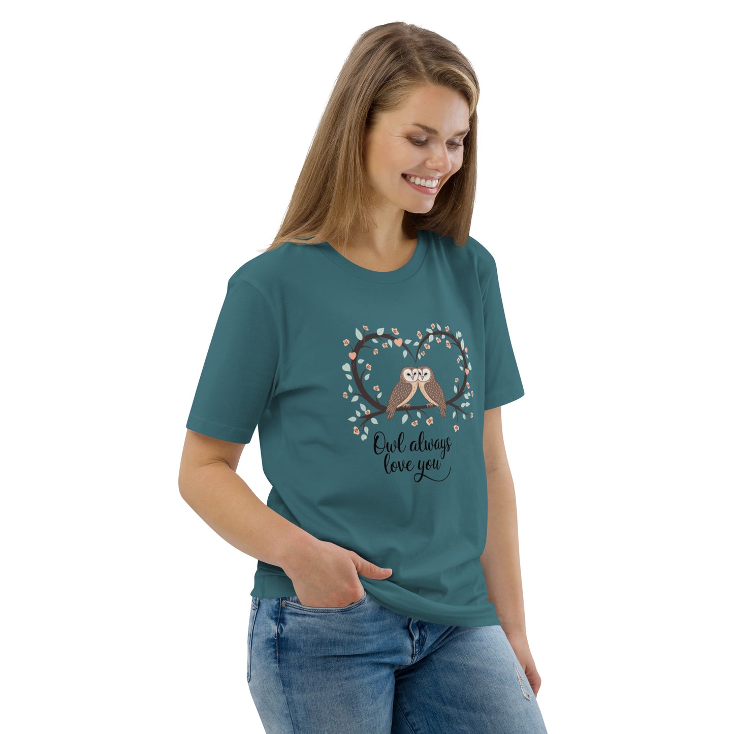 Owl-Themed Unisex Organic Cotton T-Shirt | Sustainable Fashion Dudeily