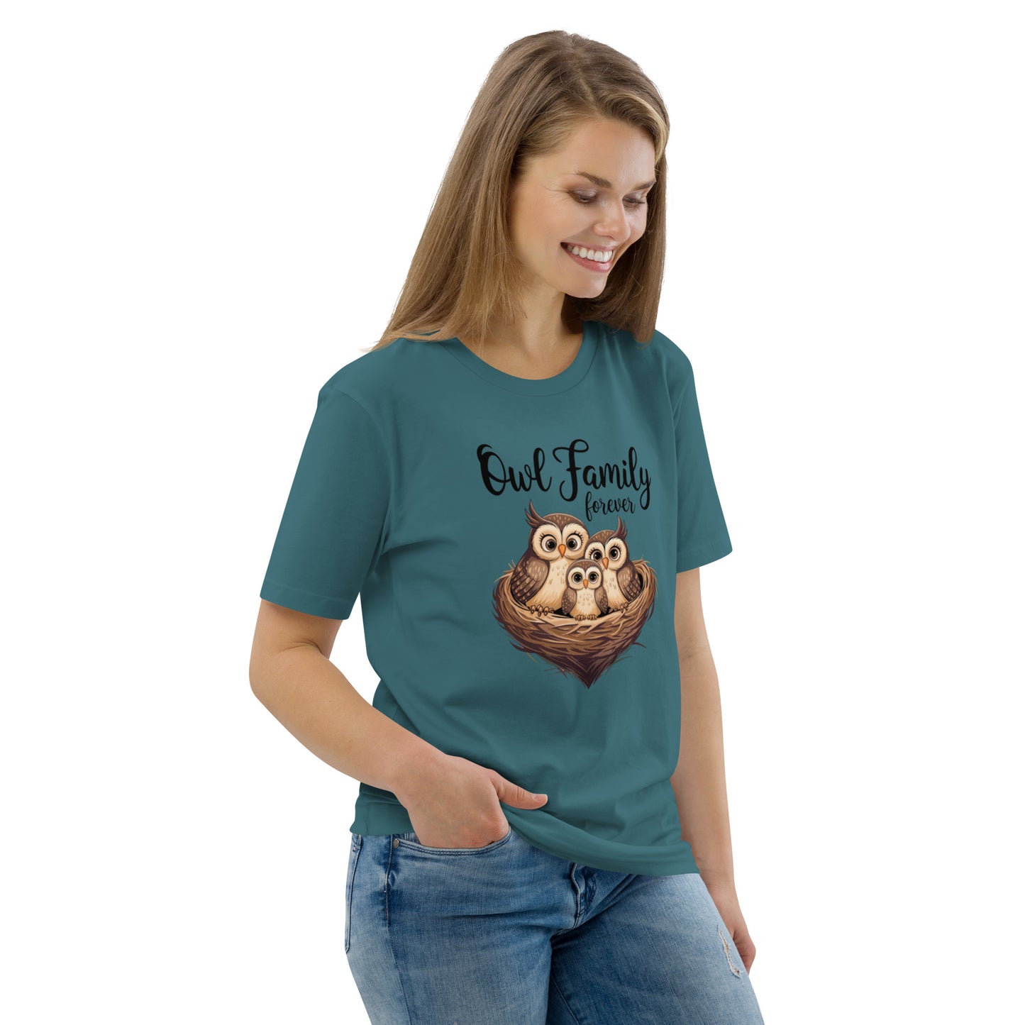 Owl-Themed Unisex Organic Cotton T-Shirt | Eco-Friendly Style Dudeily