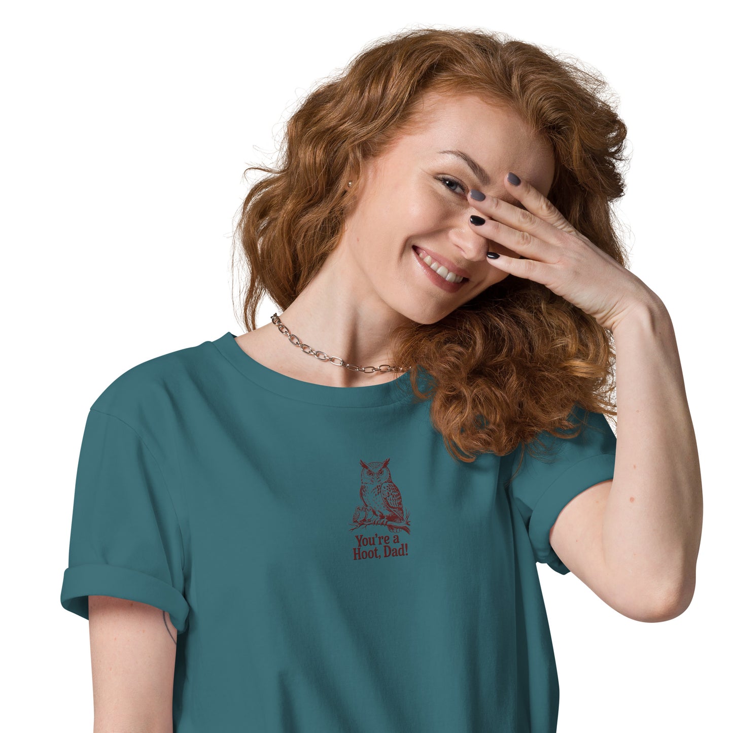 Unisex Organic Cotton T-Shirt | Owl-Themed Sustainable Eco Fashion USA Dudeily