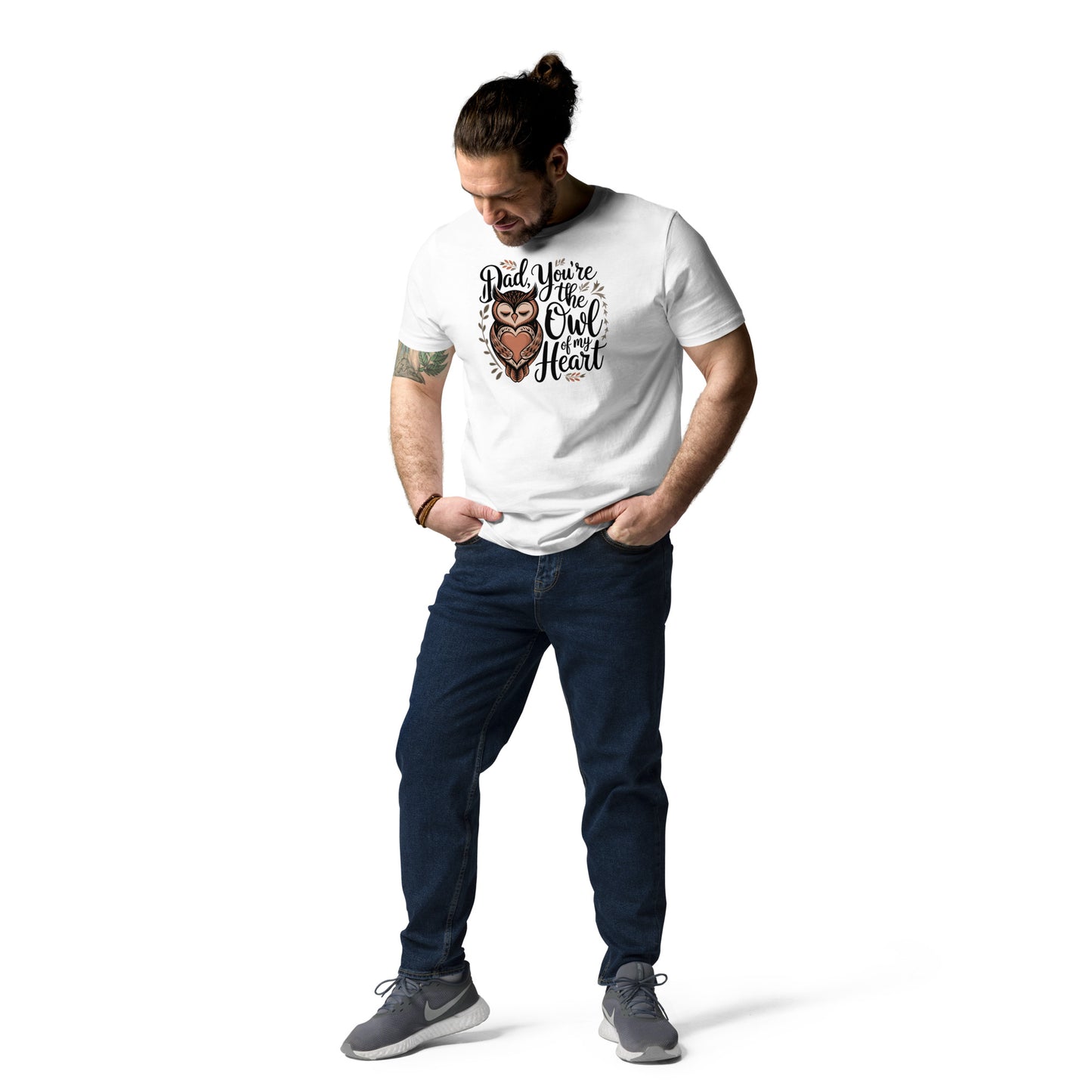 Unisex Organic Cotton T-Shirt – Owl-Themed Eco-Friendly Style by Dudeily Dudeily