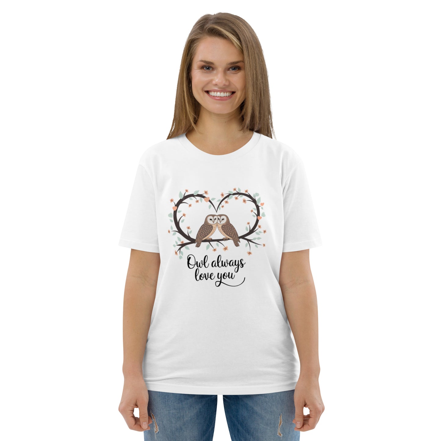 Owl-Themed Unisex Organic Cotton T-Shirt | Sustainable Fashion Dudeily