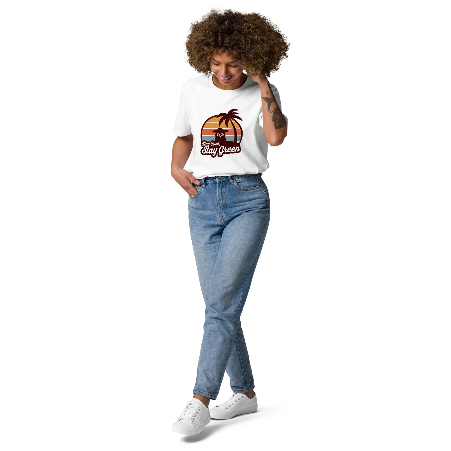Unisex Organic Cotton T-Shirt – Sustainable & Comfortable for Owl Lover White Dudeily