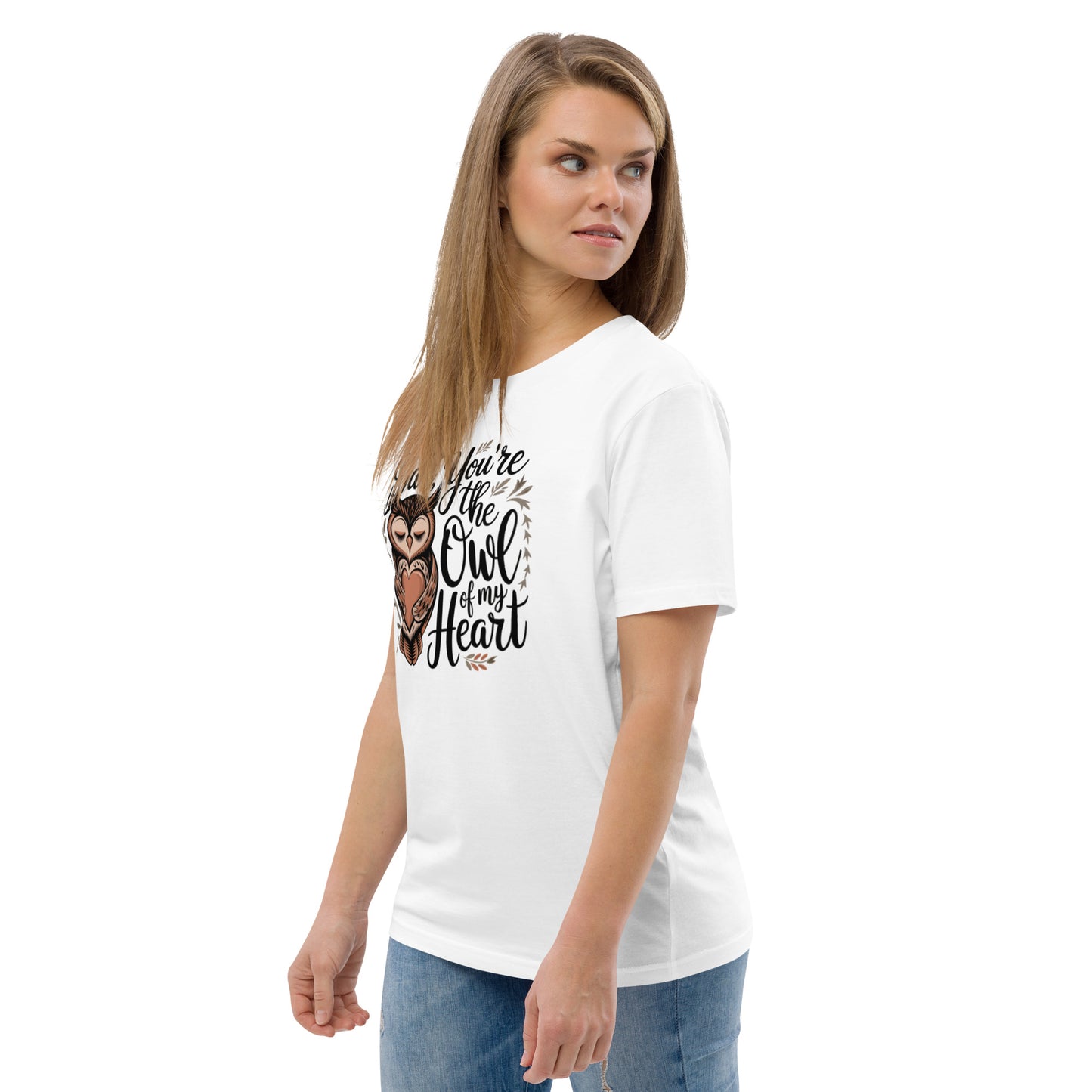 Unisex Organic Cotton T-Shirt – Owl-Themed Eco-Friendly Style by Dudeily Dudeily