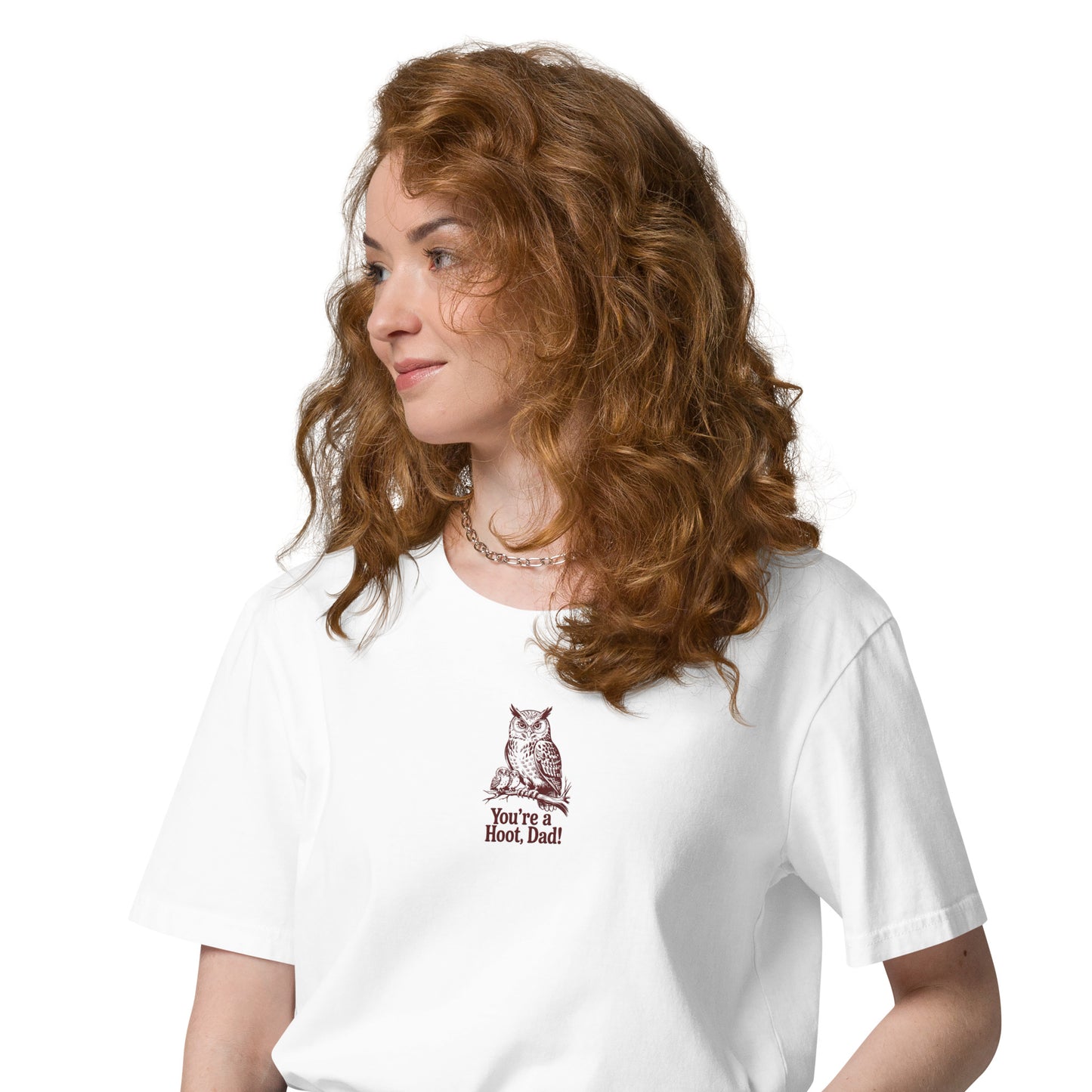 Unisex Organic Cotton T-Shirt | Owl-Themed Sustainable Eco Fashion USA Dudeily