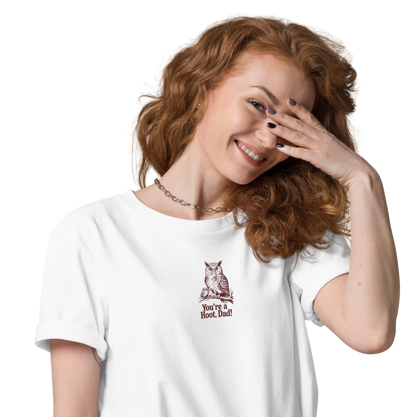 Unisex Organic Cotton T-Shirt | Owl-Themed Sustainable Eco Fashion USA Dudeily