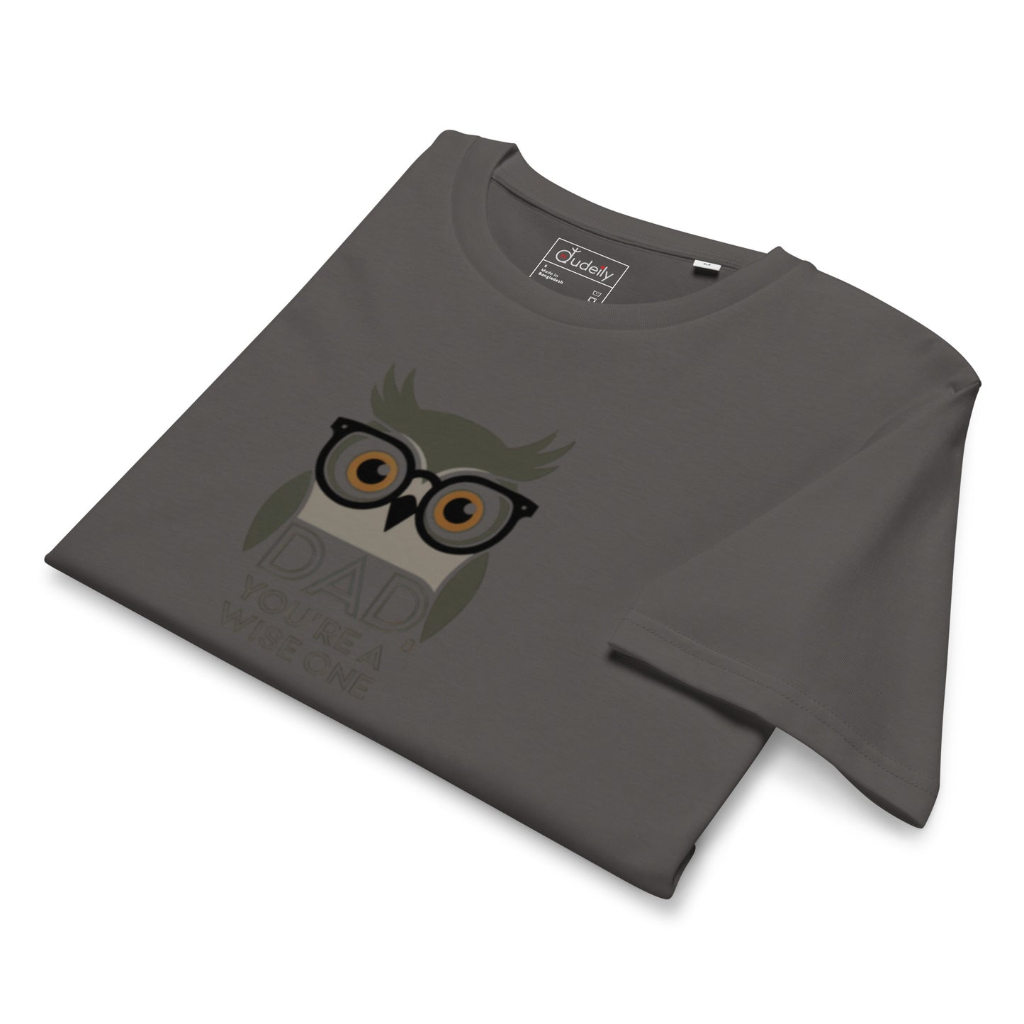 Unisex Organic Mid-Light T-Shirt –Owl Themed Sustainable Fashion by Dudeily Dudeily