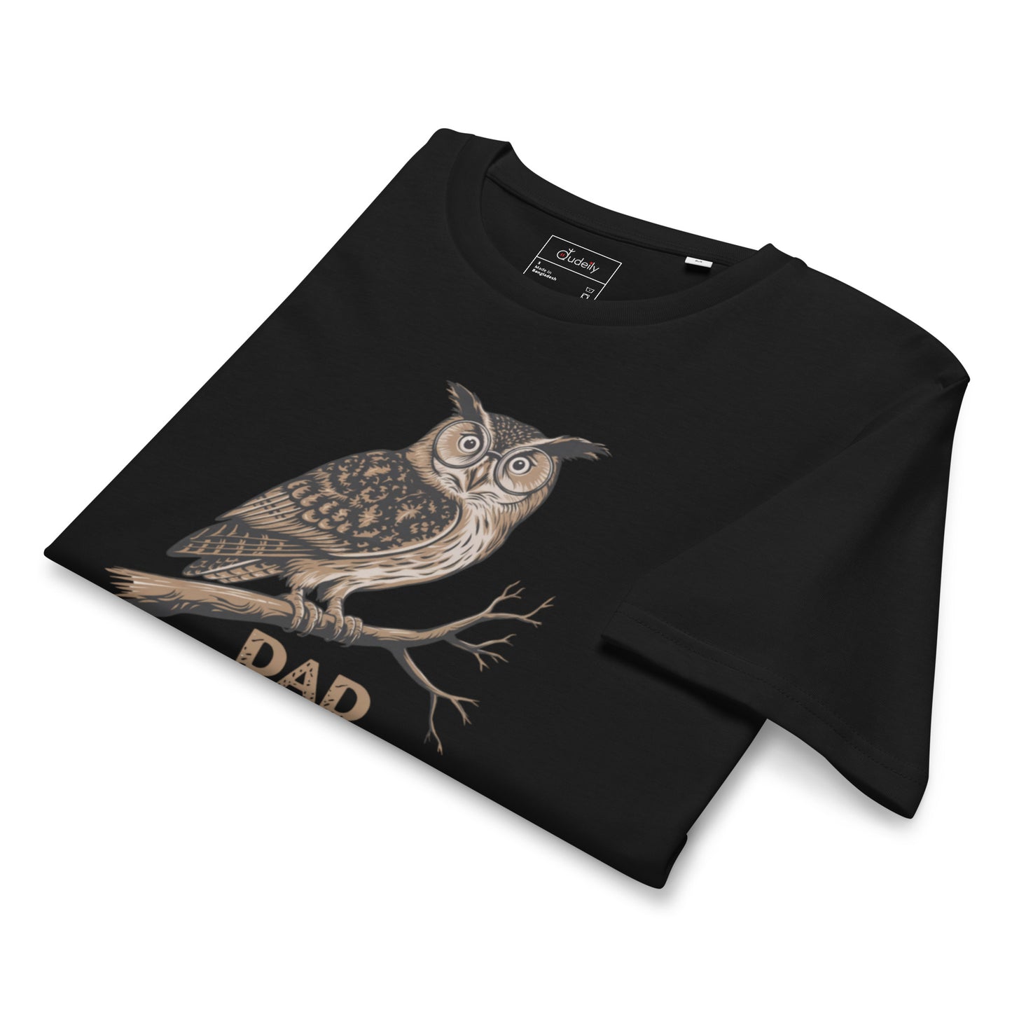 Unisex Organic Mid-Light T-Shirt – Owl Themed Eco-Friendly & Comfortable by Dudeily Dudeily