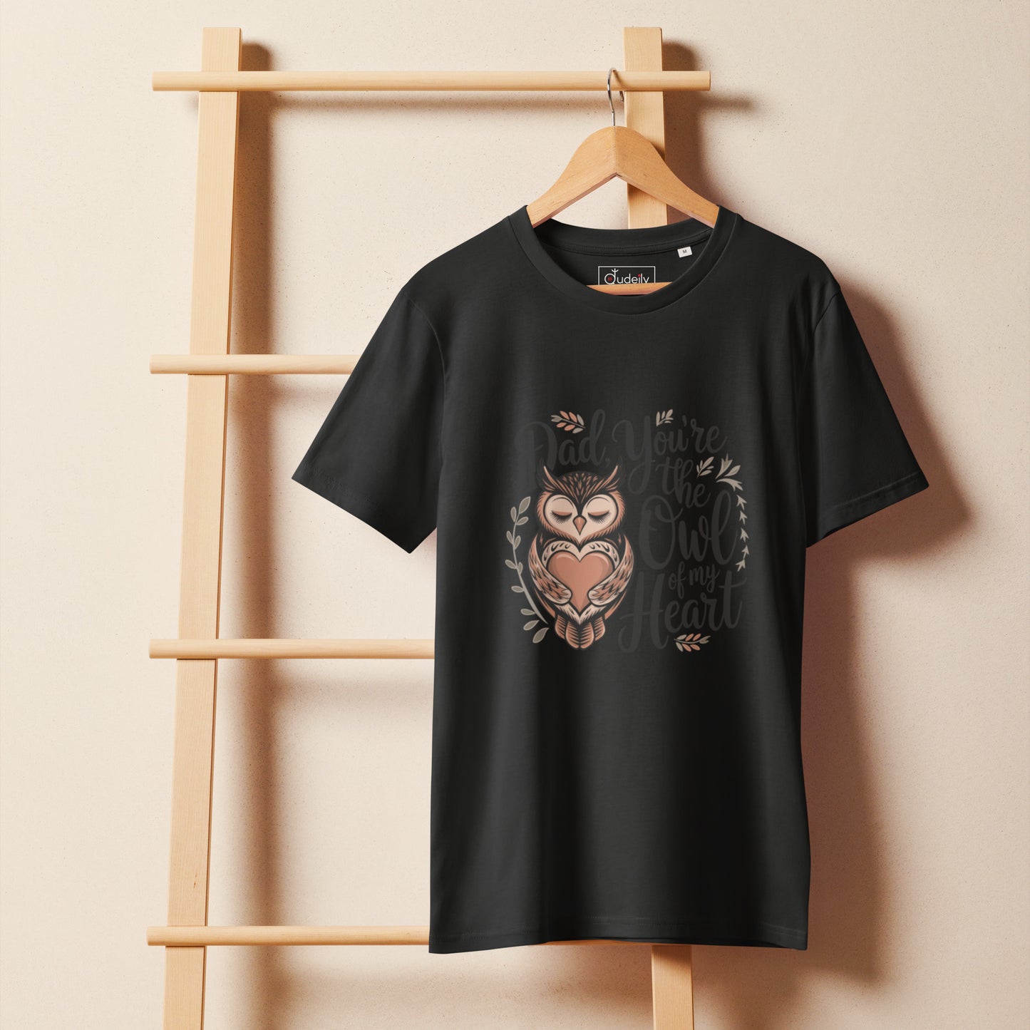 Unisex Organic Mid-Light T-Shirt – Owl-Themed Sustainable Fashion for Father's Day T-Shirt Dudeily