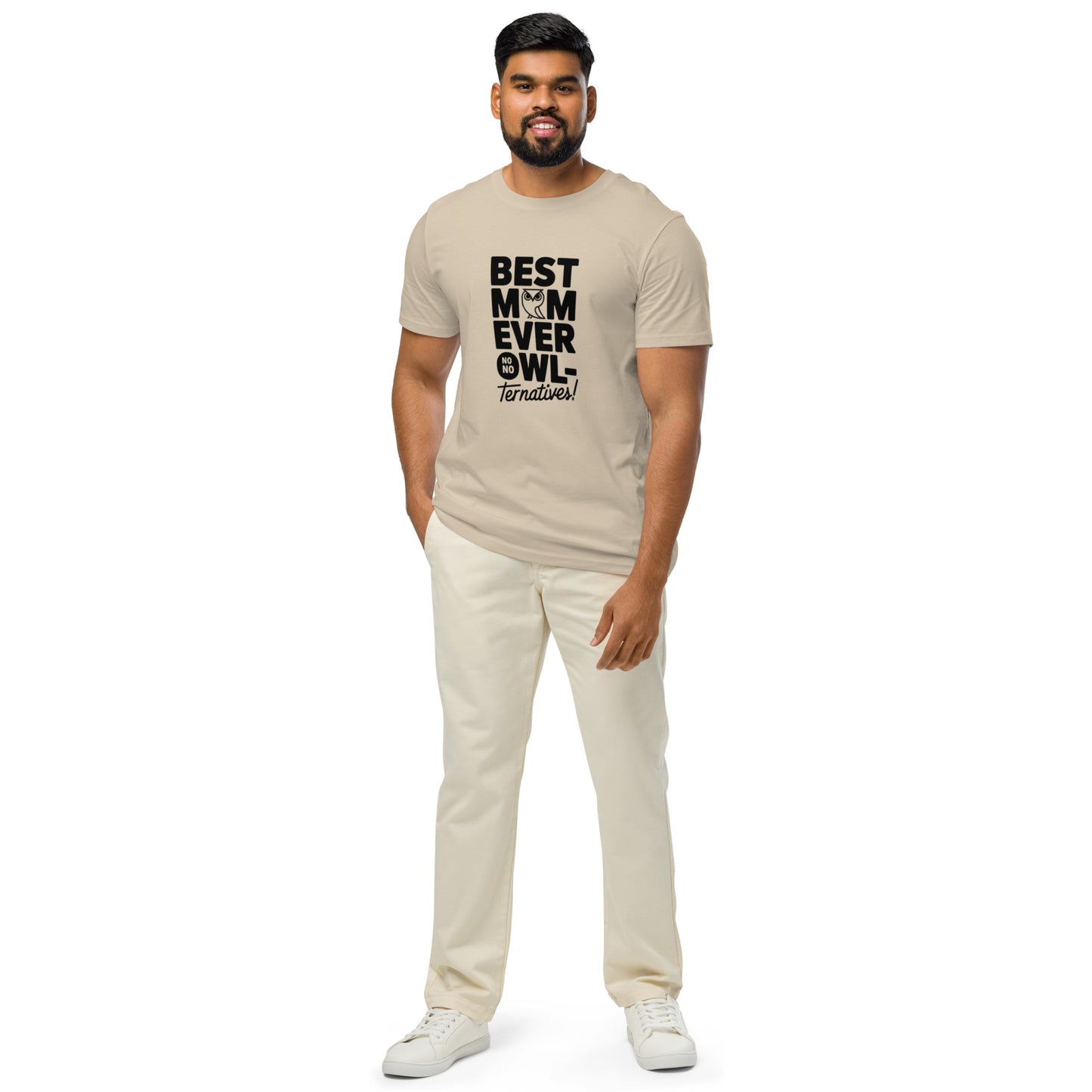 Unisex Organic Mid-Light T-Shirt – Owl Themed Eco-Friendly Tee for Nature Lovers Dudeily