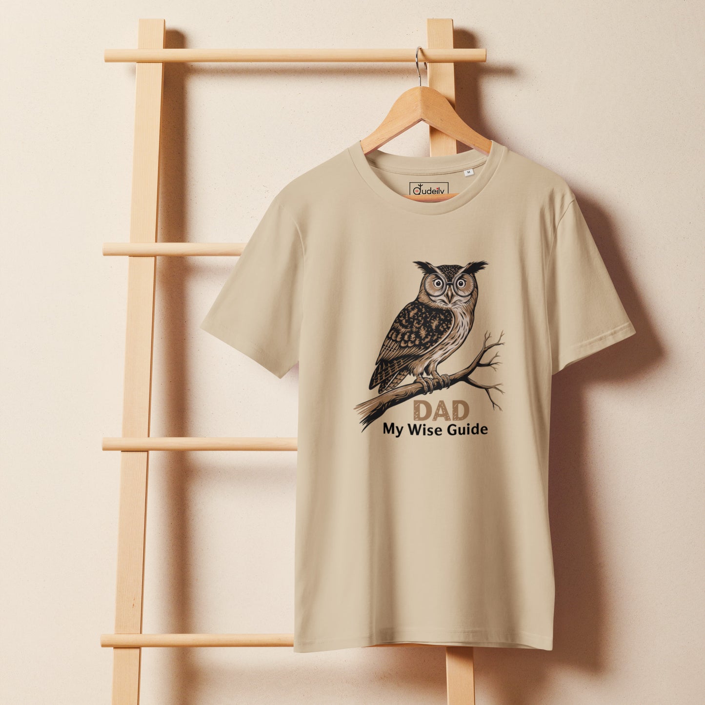 Unisex Organic Mid-Light T-Shirt – Owl Themed Eco-Friendly & Comfortable by Dudeily Dudeily