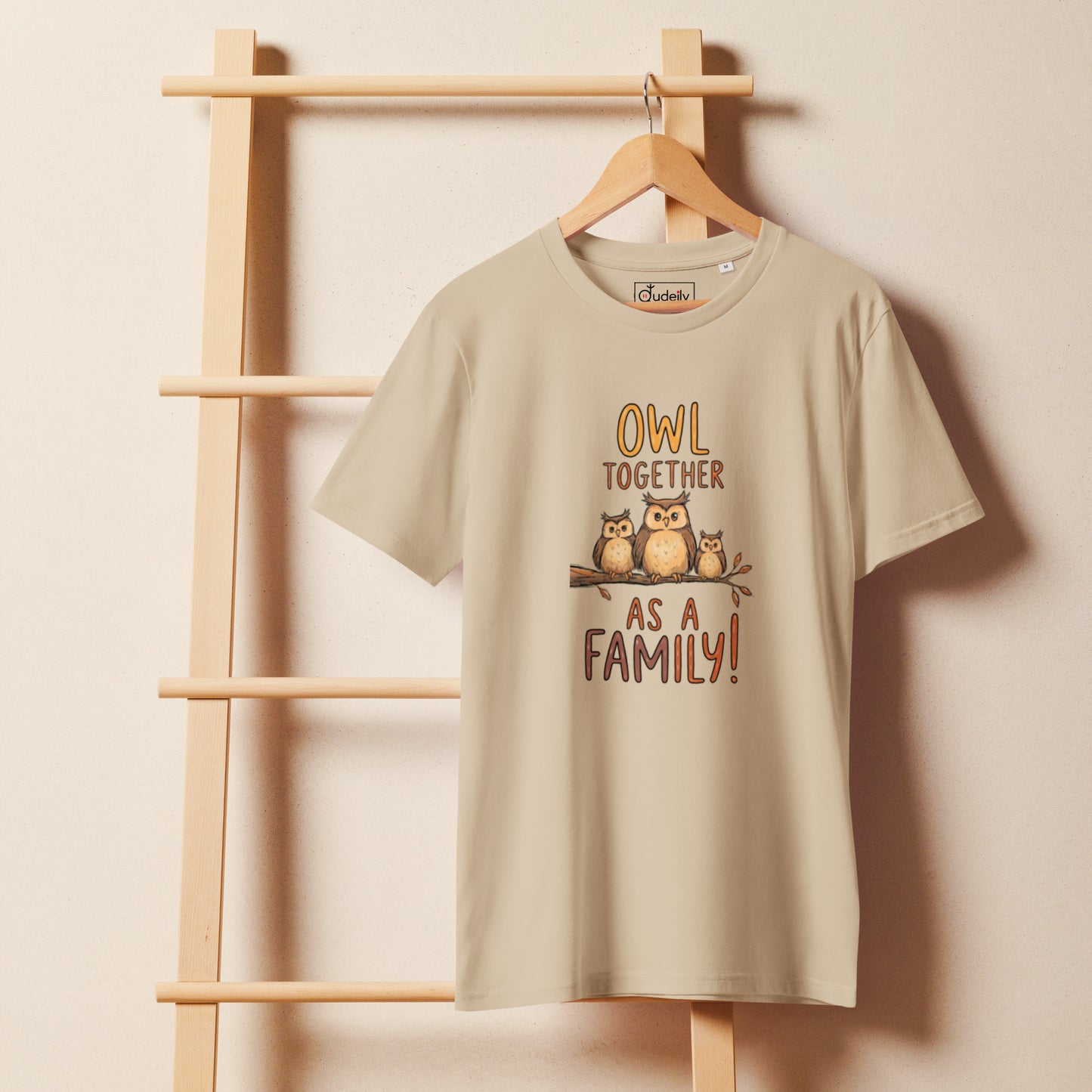 Unisex Organic Mid-Light T-Shirt – OwlFeather Sustainable Fashion for Relaxed Family Day Style Dudeily