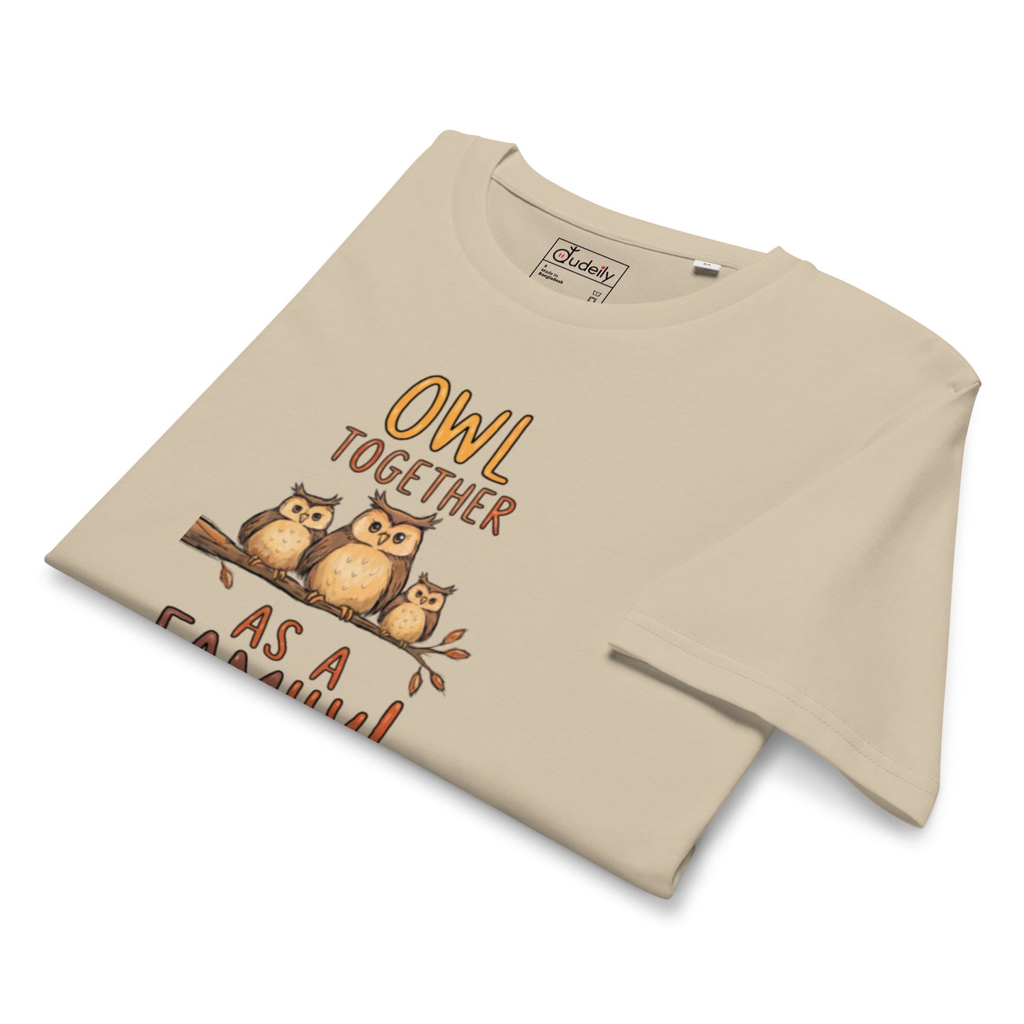 Unisex Organic Mid-Light T-Shirt – OwlFeather Sustainable Fashion for Relaxed Family Day Style Dudeily