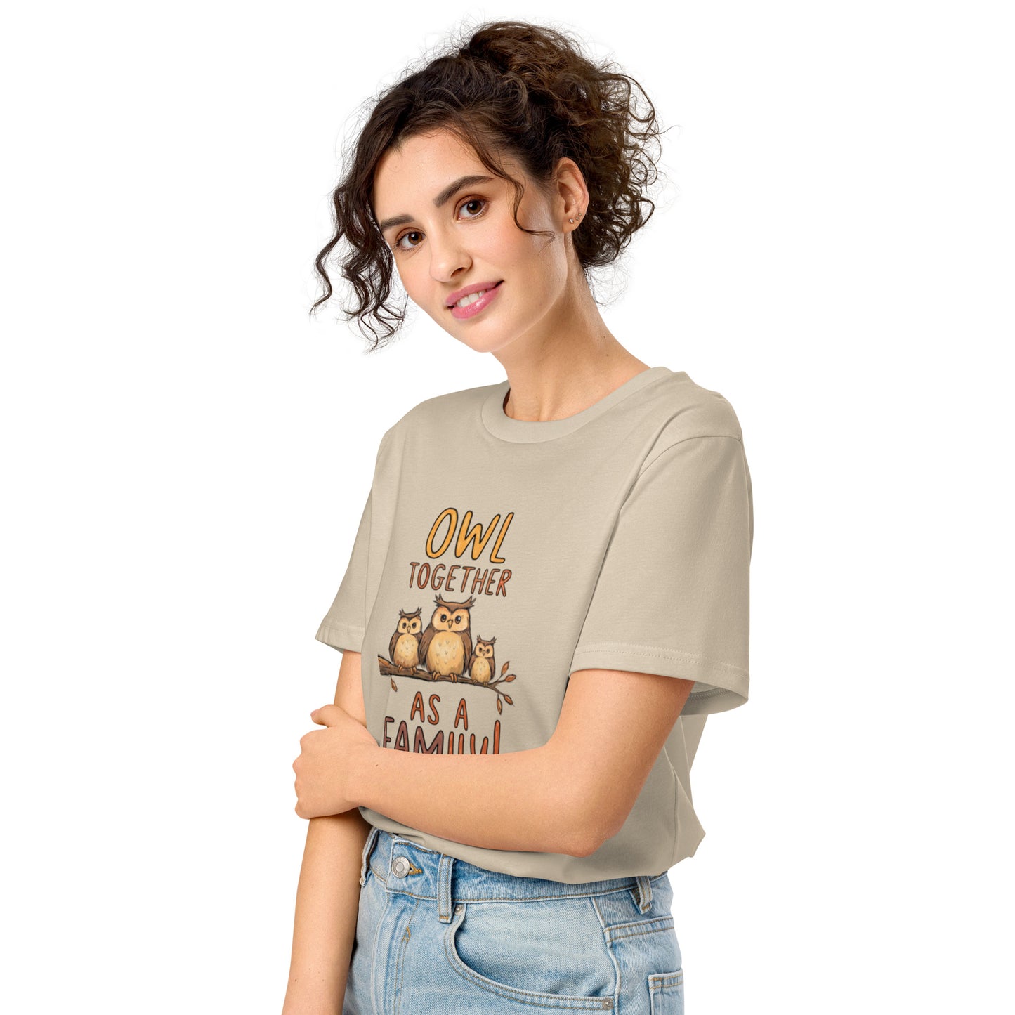Unisex Organic Mid-Light T-Shirt – OwlFeather Sustainable Fashion for Relaxed Family Day Style Dudeily
