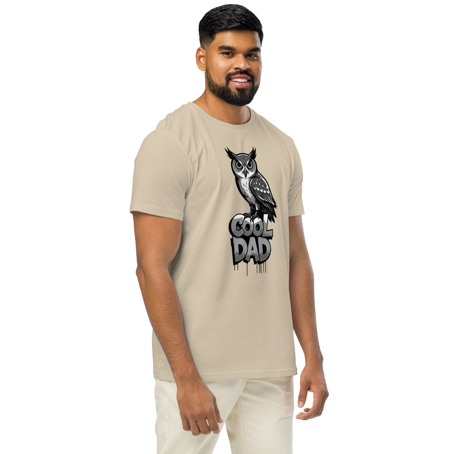 Unisex Organic Mid-Light T-Shirt – Sustainable Father’s Day Gift for Nature & Owl Lovers | Dudeily Dudeily