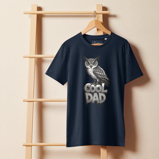 Unisex Organic Mid-Light T-Shirt – Sustainable Father’s Day Gift for Nature & Owl Lovers | Dudeily Dudeily