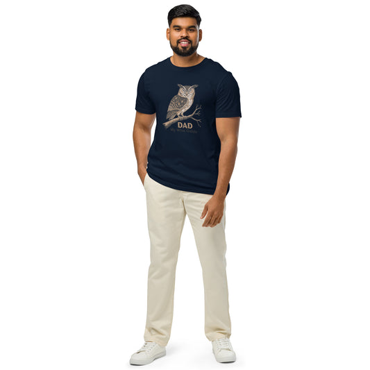 Unisex Organic Mid-Light T-Shirt – Owl Themed Eco-Friendly & Comfortable by Dudeily Dudeily