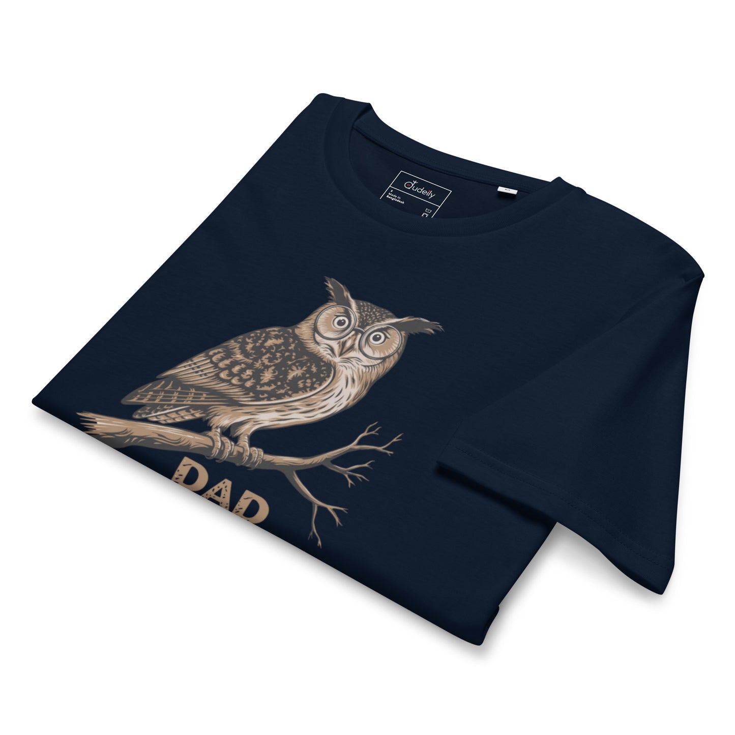 Unisex Organic Mid-Light T-Shirt – Owl Themed Eco-Friendly & Comfortable by Dudeily Dudeily
