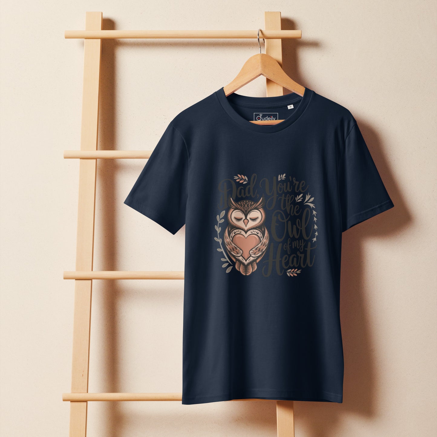 Unisex Organic Mid-Light T-Shirt – Owl-Themed Sustainable Fashion for Father's Day T-Shirt Dudeily