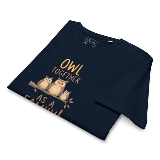 Unisex Organic Mid-Light T-Shirt – OwlFeather Sustainable Fashion for Relaxed Family Day Style Dudeily