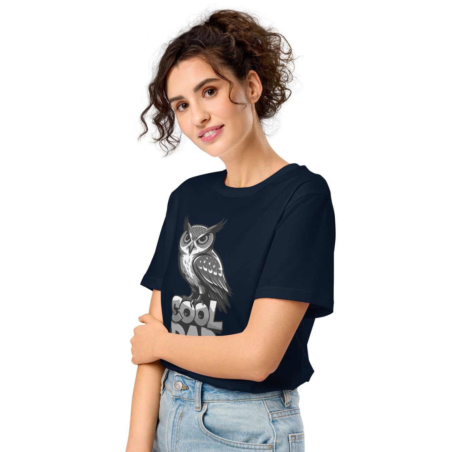 Unisex Organic Mid-Light T-Shirt – Sustainable Father’s Day Gift for Nature & Owl Lovers | Dudeily Dudeily