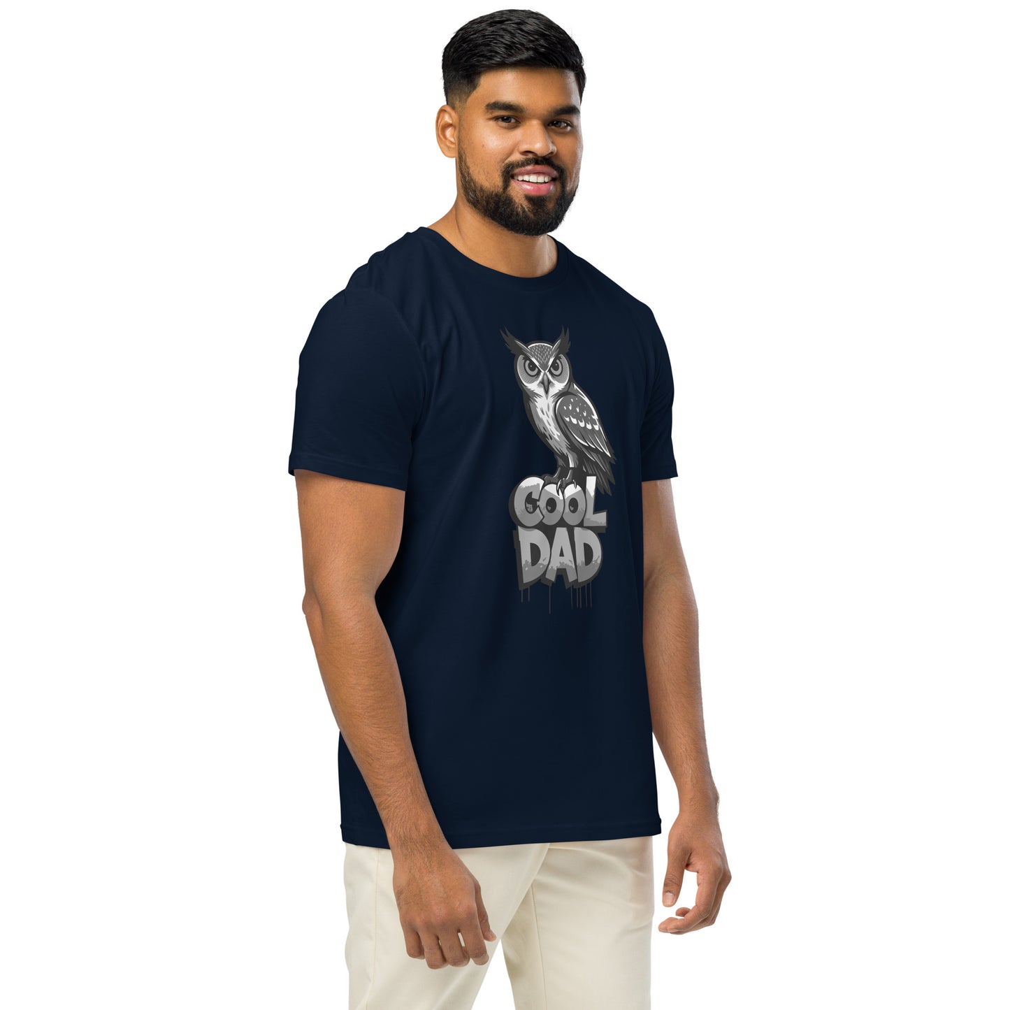 Unisex Organic Mid-Light T-Shirt – Sustainable Father’s Day Gift for Nature & Owl Lovers | Dudeily Dudeily